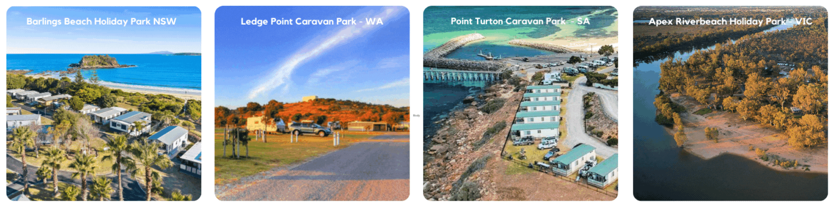 Caravan parks that are a part of the Tawk Supporters Parks