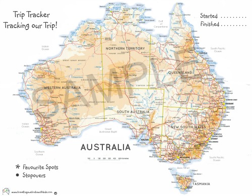 Lamintated Australia Road Map